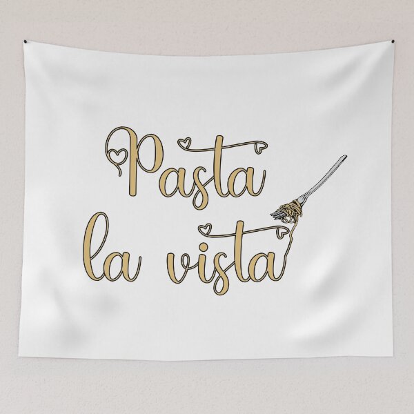 Item preview, Pasta La Vista - Funny Pasta Saying designed and sold by molamode.