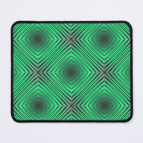 Item preview, Gray & Green Modern Geometric Diamond Pattern designed and sold by rgbguy.