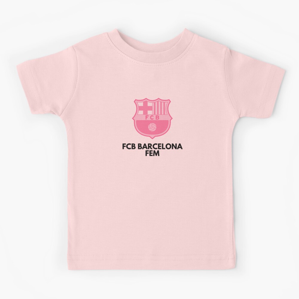 Camiseta barça sales rosa niña