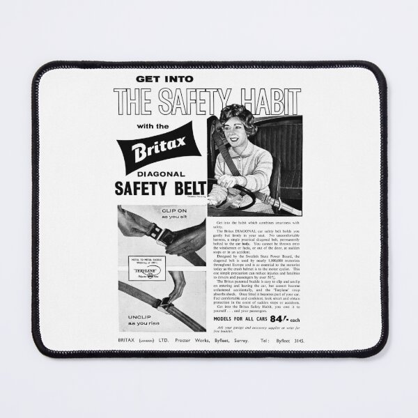 Item preview, Britax car seat belt classic car advert, 1960 designed and sold by Random Railways.
