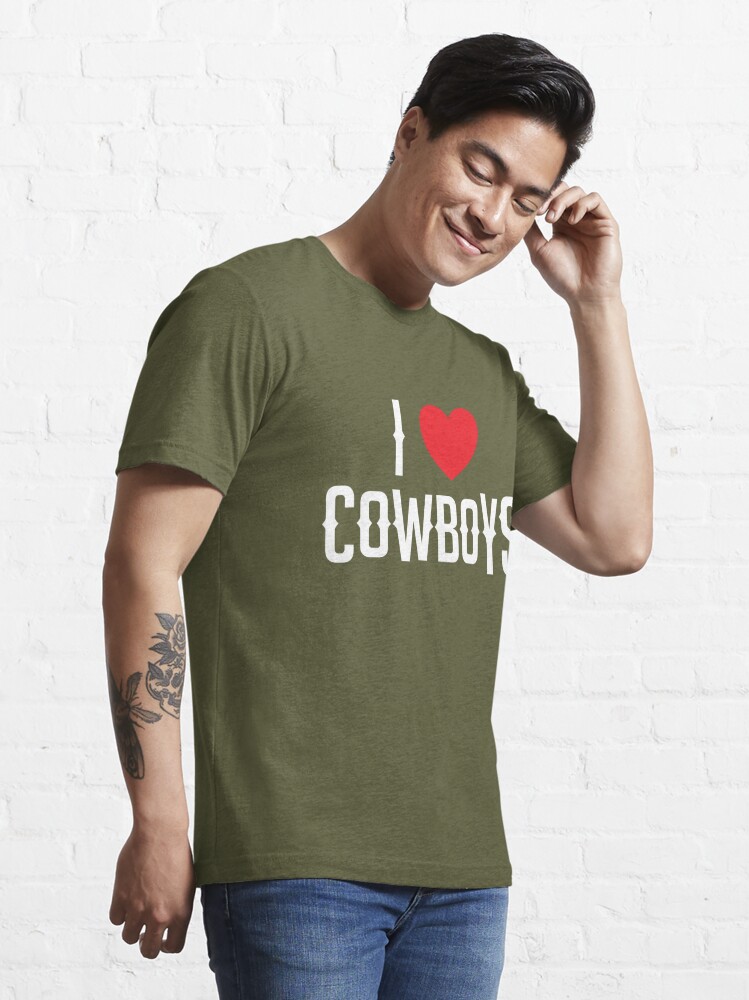 I Love Cowboys I Heart Cowboys Womens Premium T-Shirt