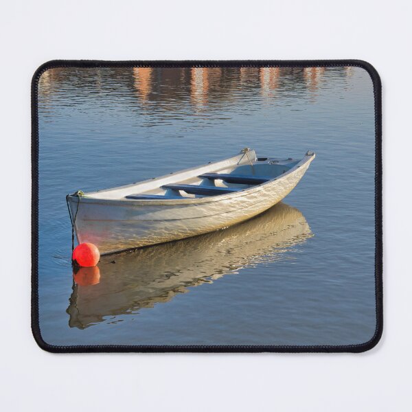 Item preview, Small Boat Moored on The River Exe at Exeter designed and sold by Dorset Girl.