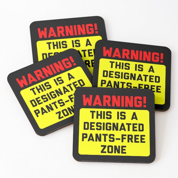Item preview, Warning! Pants-Free Zone designed and sold by conform.