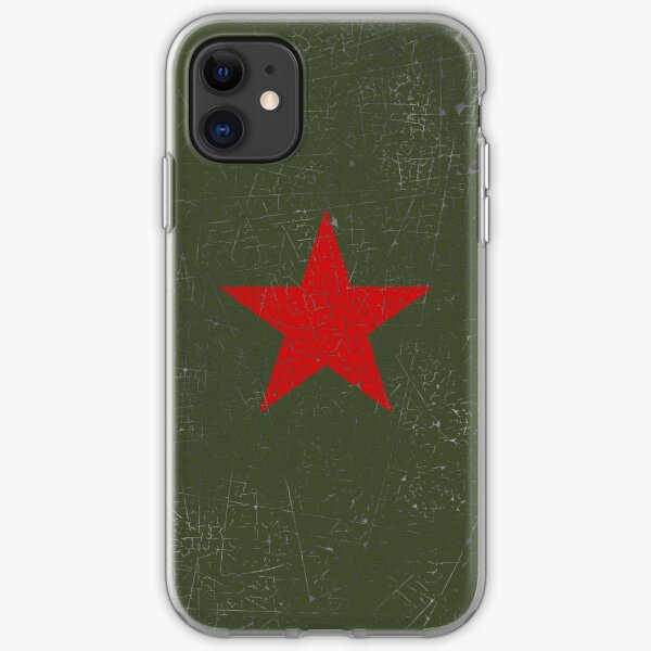 Vintage Look Russian Red Star iPhone Soft Case
