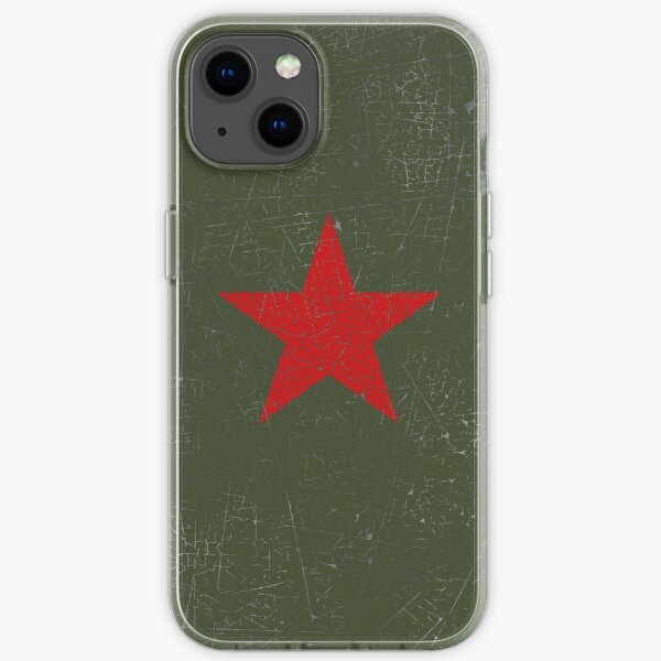 Vintage Look Russian Red Star iPhone Soft Case