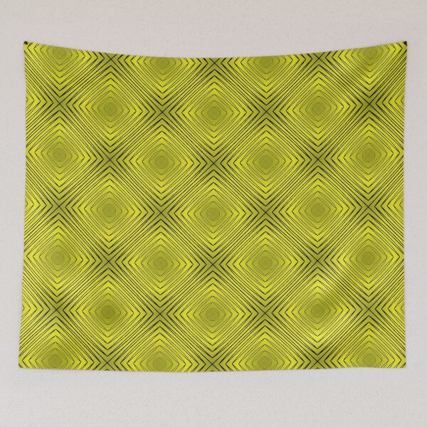 Item preview, Lemon & Citron Modern Geometric Diamond Pattern designed and sold by rgbguy.