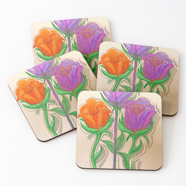Item preview, rosas moradas y naranjas designed and sold by QueenVictoria8.