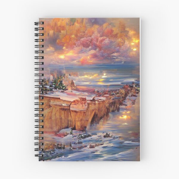 Item preview, Sunset cliffs Festive style Art designed and sold by NeuralProd.