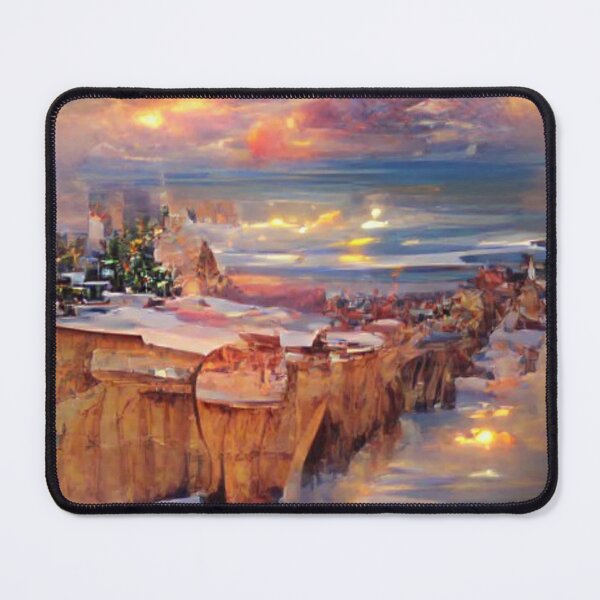 Item preview, Sunset cliffs Festive style Art designed and sold by NeuralProd.