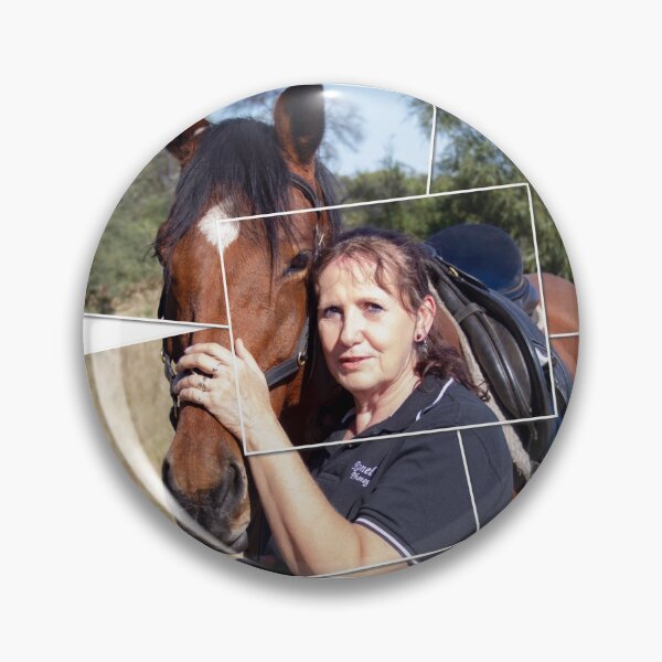 Item preview, Horse lovers close up portrait of horse and rider designed and sold by RonelBroderick.
