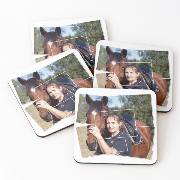 Item preview, Horse lovers close up portrait of horse and rider designed and sold by RonelBroderick.