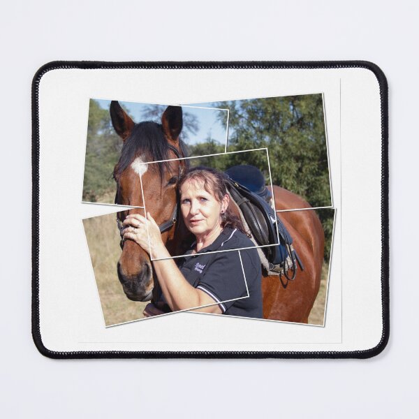 Item preview, Horse lovers close up portrait of horse and rider designed and sold by RonelBroderick.