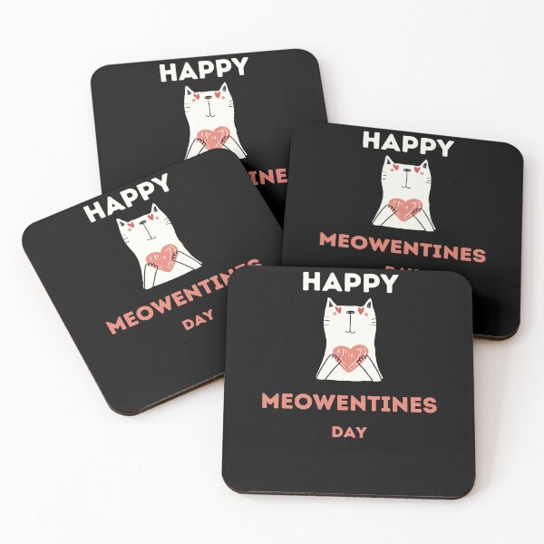 Item preview, HAPPY MEOWENTINES DAY , GIFT FOR CAT LOVER, funny day designed and sold by JUSTDOIT ⭐⭐⭐⭐⭐.