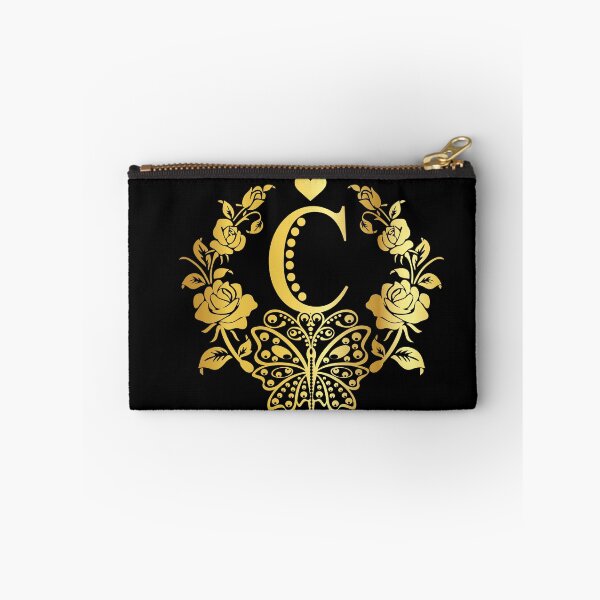 Item preview, Ornamental Letter C, Rose Gold Butterfly, Gold Monogram Ornament designed and sold by PROMEN Creativity.