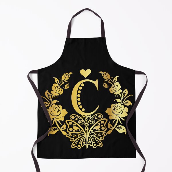 Item preview, Ornamental Letter C, Rose Gold Butterfly, Gold Monogram Ornament designed and sold by PROMEN Creativity.