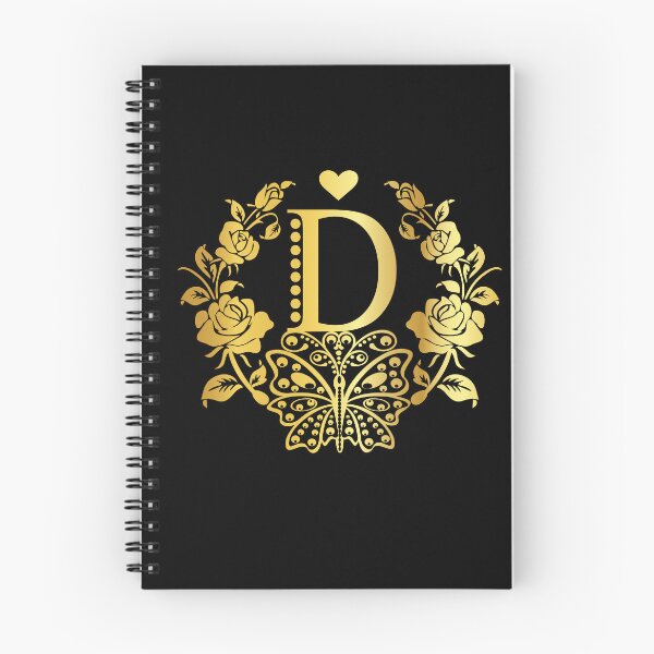 Item preview, Ornamental Letter D, Rose Gold Butterfly, Gold Monogram Ornament designed and sold by PROMEN Creativity.