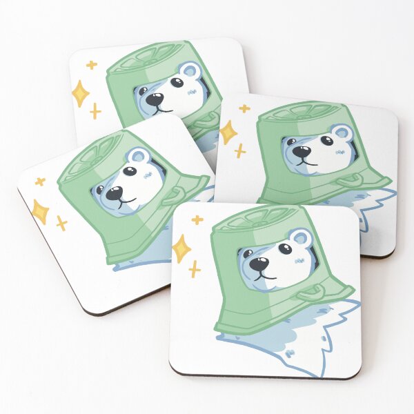 Item preview, Polar Bear cub and her bucket helmet designed and sold by Enjolifrice.
