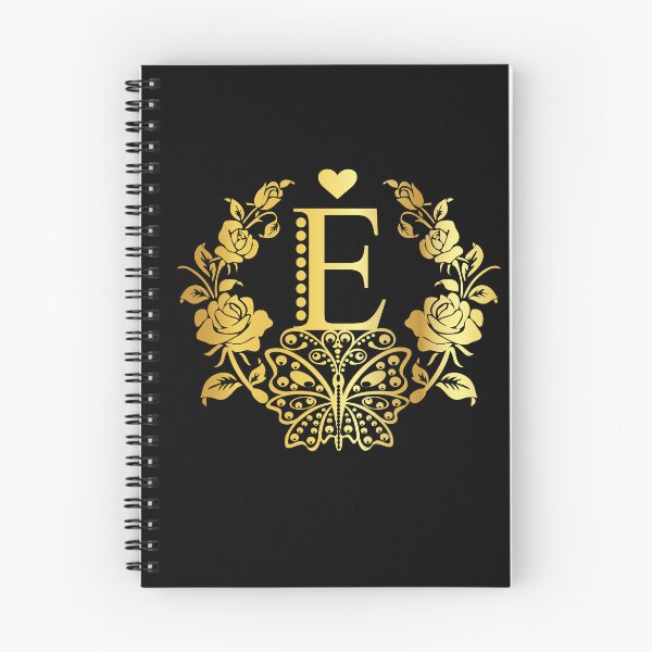 Item preview, Ornamental Letter E, Rose Gold Butterfly, Gold Monogram Ornament designed and sold by PROMEN Creativity.
