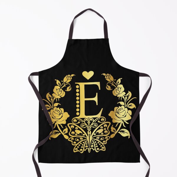 Item preview, Ornamental Letter E, Rose Gold Butterfly, Gold Monogram Ornament designed and sold by PROMEN Creativity.