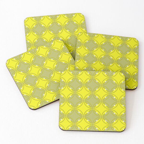 Item preview, Lemon & Citron Modern Quatrefoil Pattern designed and sold by rgbguy.