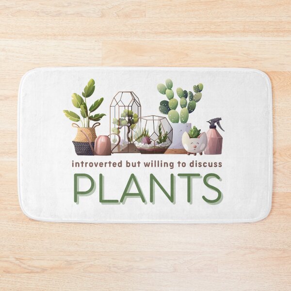 Item preview, Introverted but willing to discuss plants designed and sold by Pexxaa.