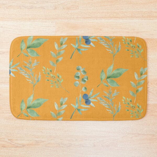 Item preview, Rustic Watercolor Painted Leaves orange Version designed and sold by Cora Gregory.