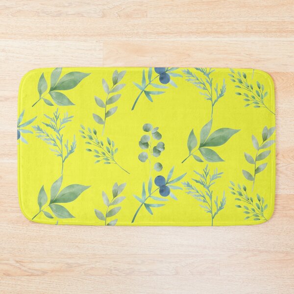 Item preview, Rustic Watercolor Painted Leaves Yellow Version designed and sold by Cora Gregory.