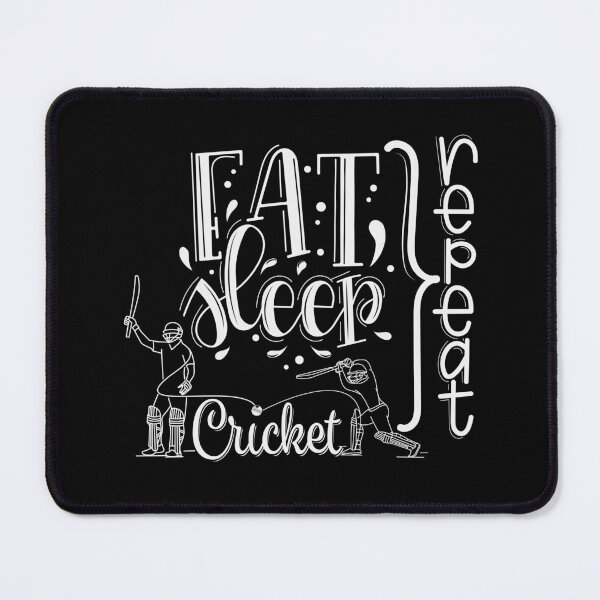 Item preview, Eat Sleep Cricket Repeat designed and sold by DesiBoli.