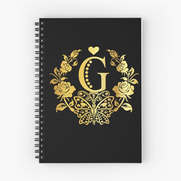 Item preview, Ornamental Letter G, Rose Gold Butterfly, Gold Monogram Ornament designed and sold by PROMEN Creativity.