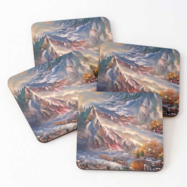 Item preview, Mountains Festive style Art designed and sold by NeuralProd.