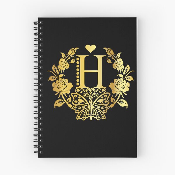 Item preview, Ornamental Letter H, Rose Gold Butterfly, Gold Monogram Ornament designed and sold by PROMEN Creativity.