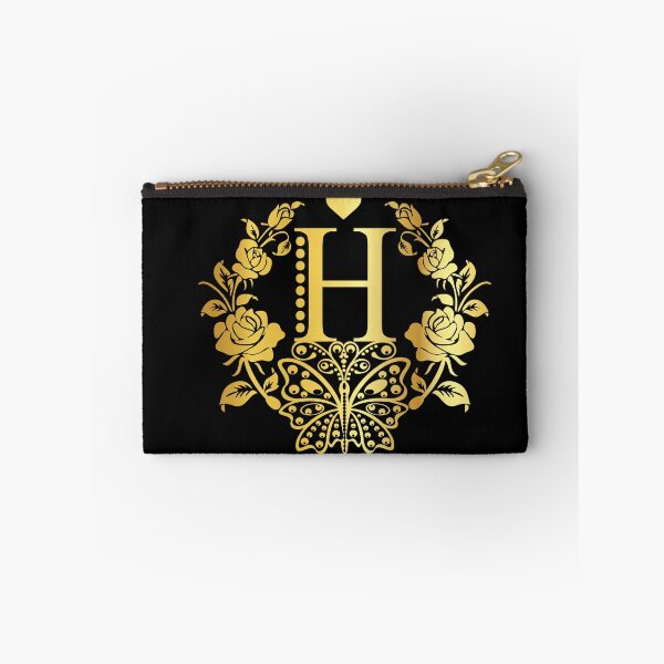 Item preview, Ornamental Letter H, Rose Gold Butterfly, Gold Monogram Ornament designed and sold by PROMEN Creativity.