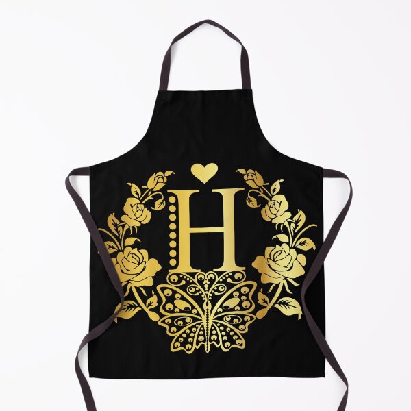 Item preview, Ornamental Letter H, Rose Gold Butterfly, Gold Monogram Ornament designed and sold by PROMEN Creativity.