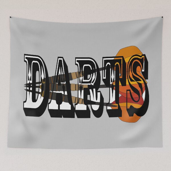 Item preview, Darts sport drawing designed and sold by Blondiabshop.