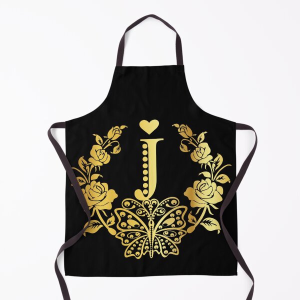 Item preview, Ornamental Letter J, Rose Gold Butterfly, Gold Monogram Ornament designed and sold by PROMEN Creativity.