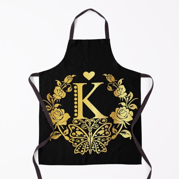 Item preview, Ornamental Letter K, Rose Gold Butterfly, Gold Monogram Ornament designed and sold by PROMEN Creativity.