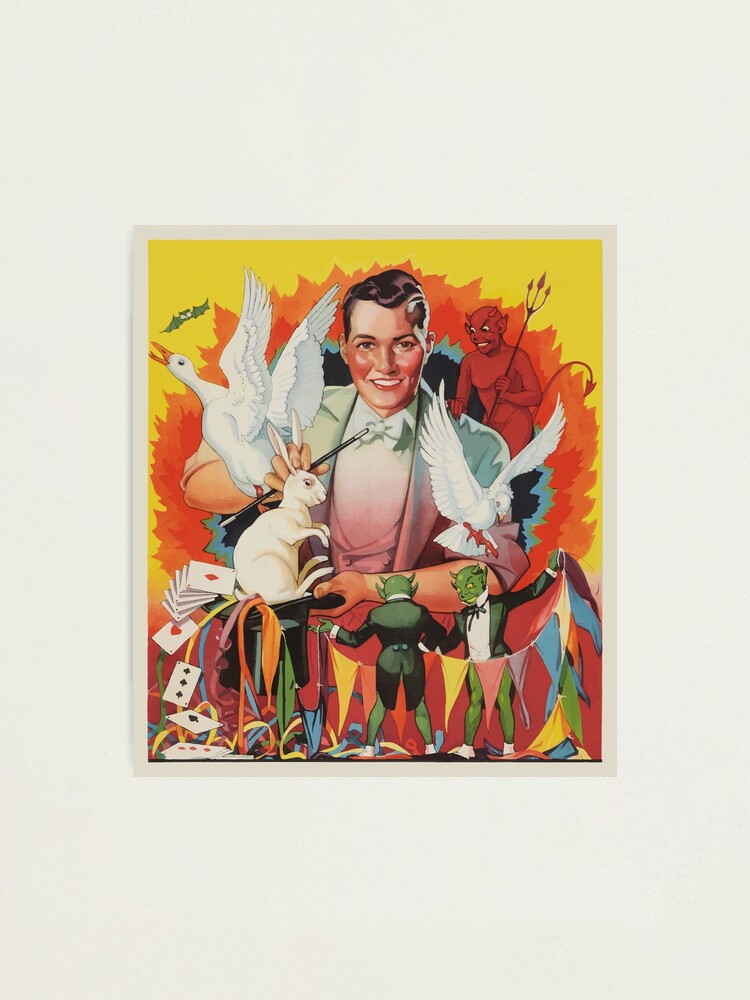 Poster Mural Newmann – Magicien, Hypnotiseur, Style Vintage, Plusieurs Tailles Dispo