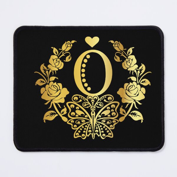 Item preview, Ornamental Letter O, Rose Gold Butterfly, Gold Monogram Ornament designed and sold by PROMEN Creativity.