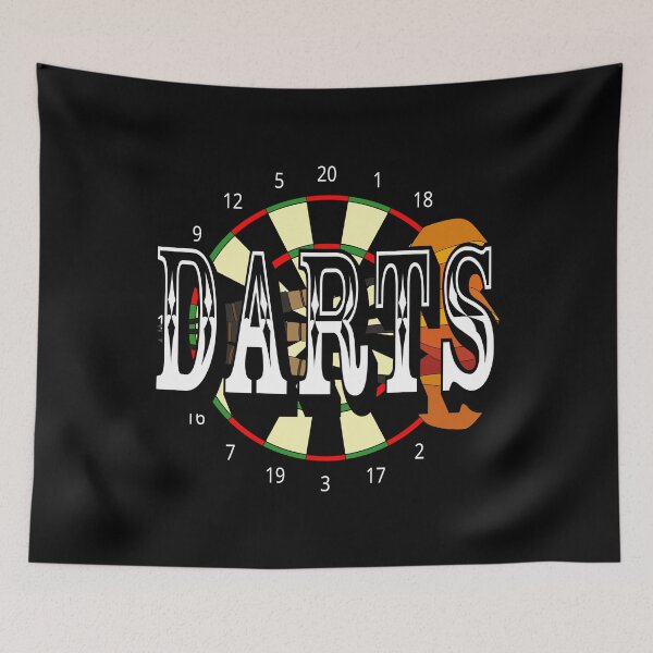 Item preview, Darts sport drawing designed and sold by Blondiabshop.
