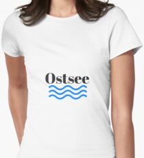 Ostsee Tailliertes T-Shirt für Frauen