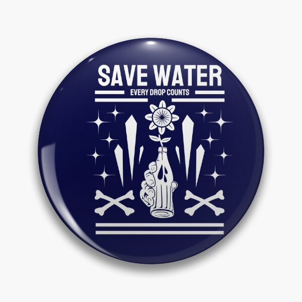 Item preview, Save Water Every drop counts Earth Day Celebration Plant Tree designed and sold by eviesfashion.