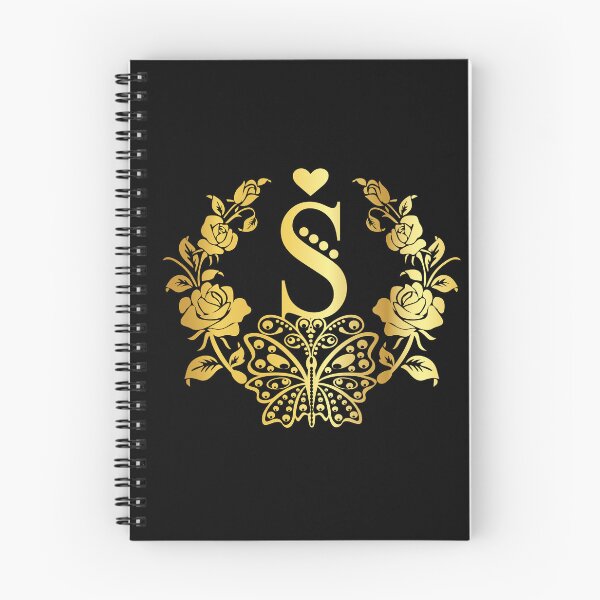 Item preview, Ornamental Letter S, Rose Gold Butterfly, Gold Monogram Ornament designed and sold by PROMEN Creativity.