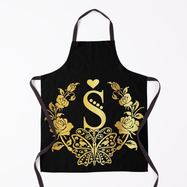 Item preview, Ornamental Letter S, Rose Gold Butterfly, Gold Monogram Ornament designed and sold by PROMEN Creativity.