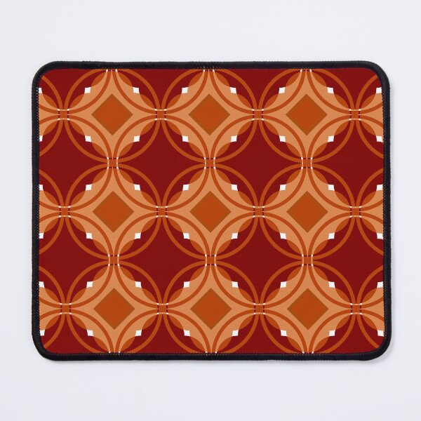 Item preview, Red & Orange Modern Quatrefoil Pattern with Diamond Inlay designed and sold by rgbguy.