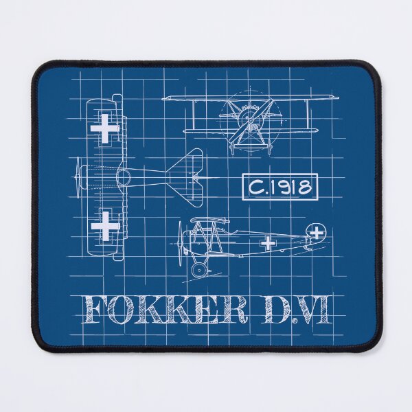 Item preview, WWI F-D.VI Biplane - Blueprint Style designed and sold by CRHPOD20.