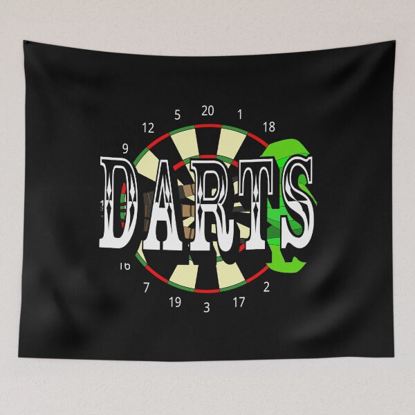 Item preview, Darts sport drawing designed and sold by Blondiabshop.
