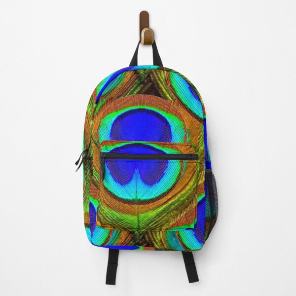 Item preview, BLUE PEACOCK FEATHERS PATTERN ABSTRACT ART   designed and sold by sharlesart.