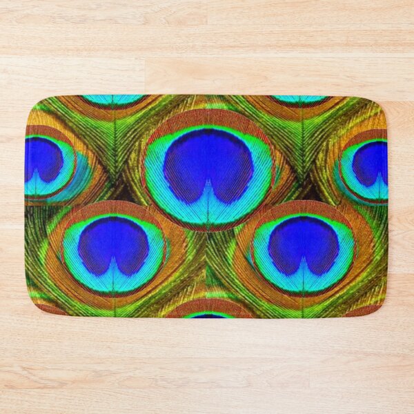 Item preview, BLUE PEACOCK FEATHERS PATTERN ABSTRACT ART   designed and sold by sharlesart.