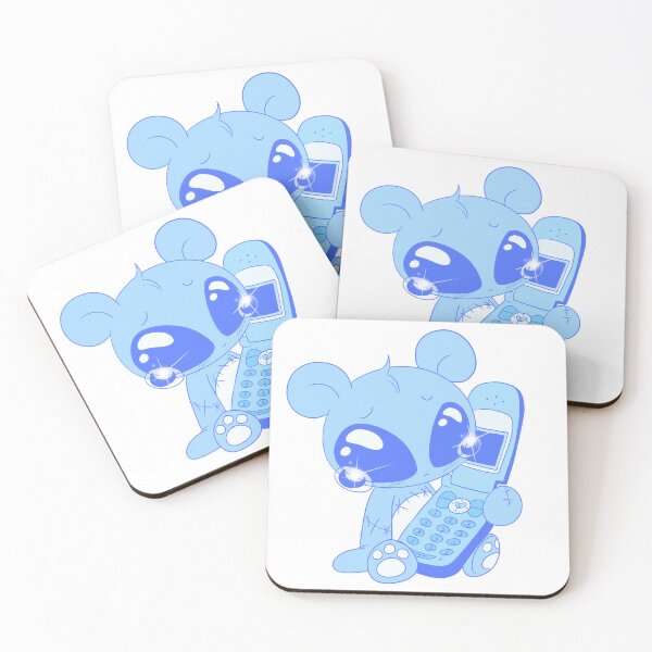 Item preview, Dumped Over The Phone Bear (blue) designed and sold by gross-girl99.