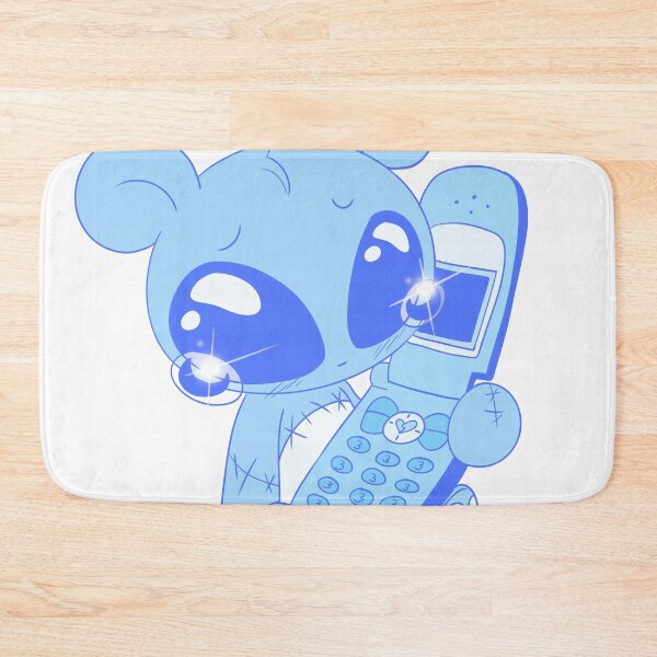 Item preview, Dumped Over The Phone Bear (blue) designed and sold by gross-girl99.